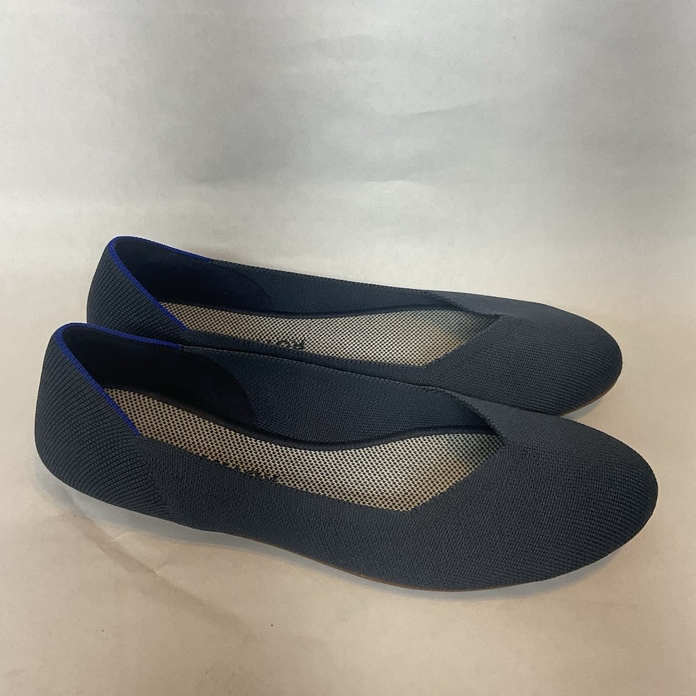 ROTHY'S Classic Smoke Blue Round Toe Ballet Flats US 9,5 Worn Once